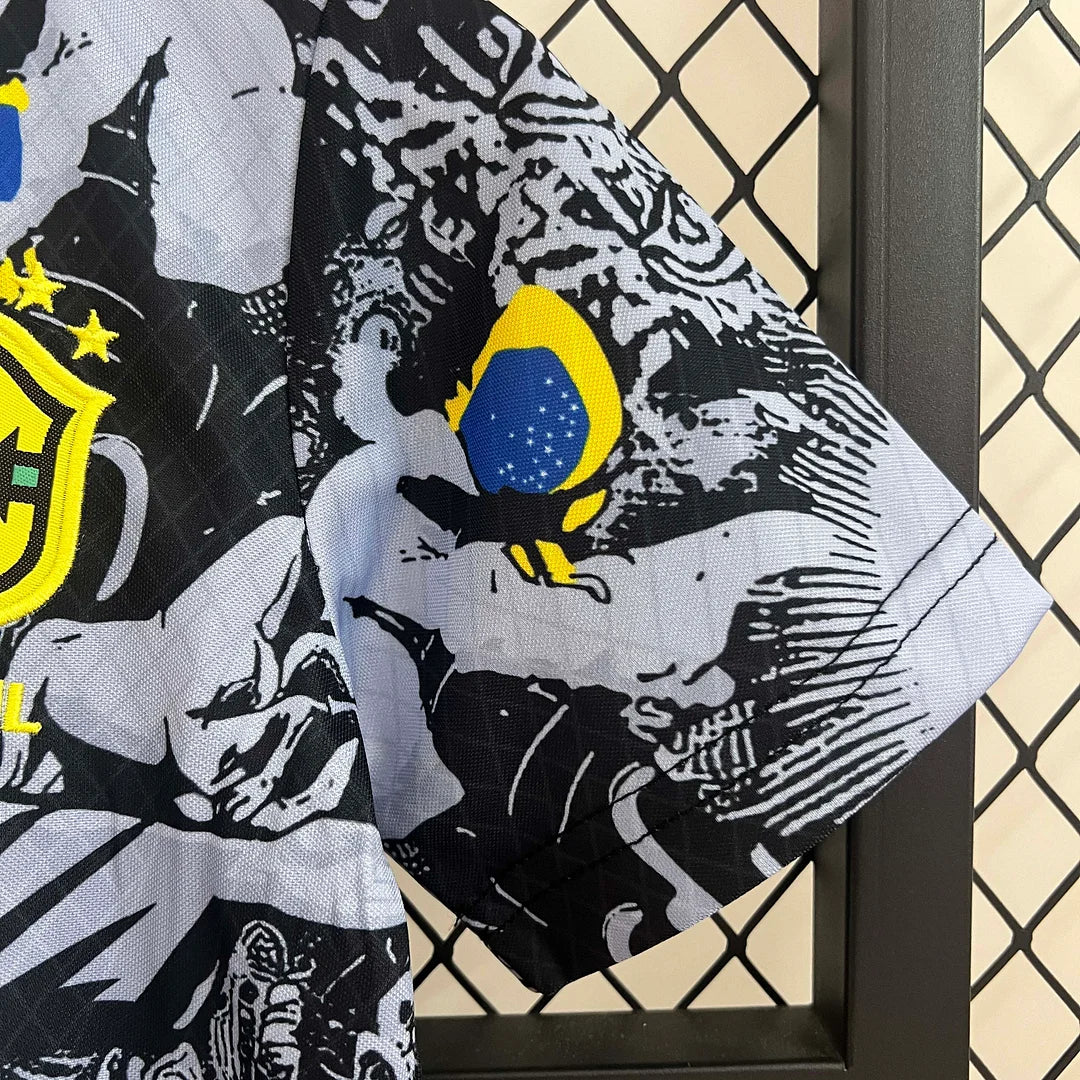 2024 Brazil Jesus Black Gray Special Edition Kids