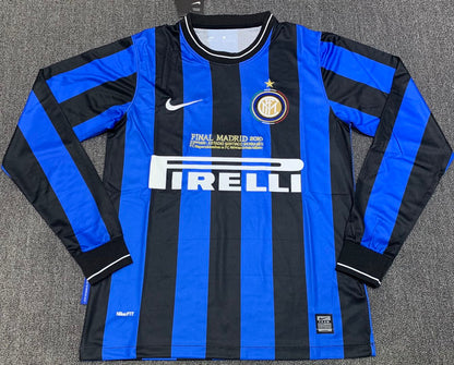 09/10 Inter Milan Home Long Sleeve Retro