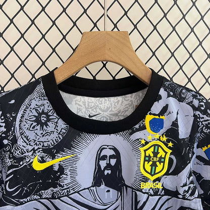 2024 Brazil Jesus Black Gray Special Edition Kids