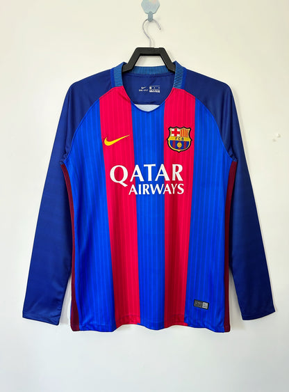 16/17 Barcelona Home long sleeve Retro