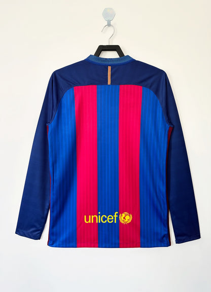 16/17 Barcelona Home long sleeve Retro