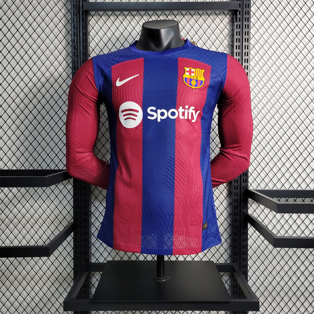 23/24 Barcelona Home long sleeve Player Version