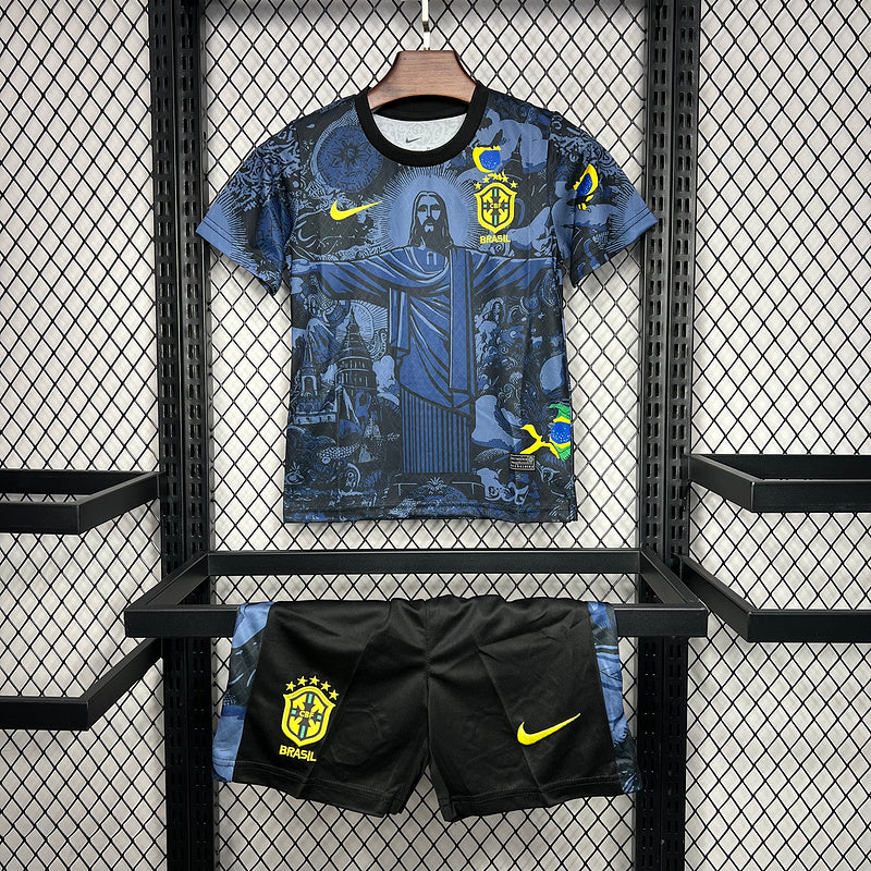 2024 Brazil Jesus Black Dark Blue Special Edition Kids