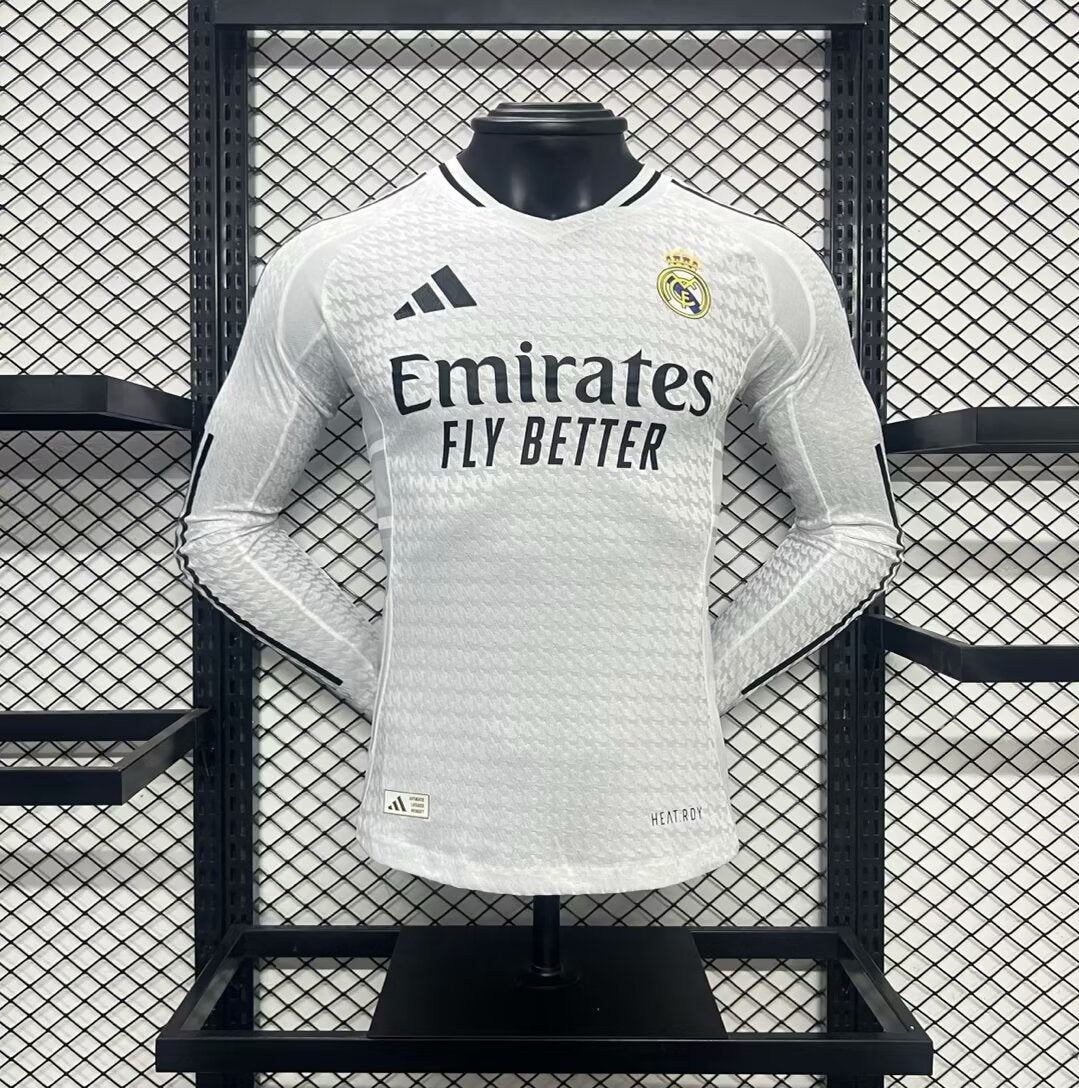 24/25 Player Version Real Madrid Home long Sleeve
