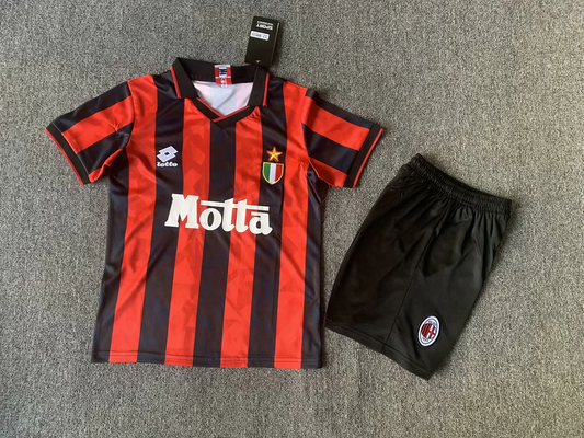 93/94 AC Milan Home Retro Kids